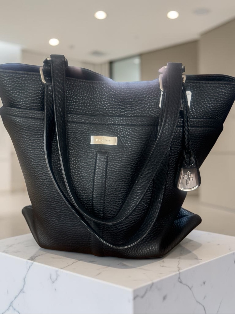 Cole Haan Black Leather Tote Bag by Dooney & Bourke